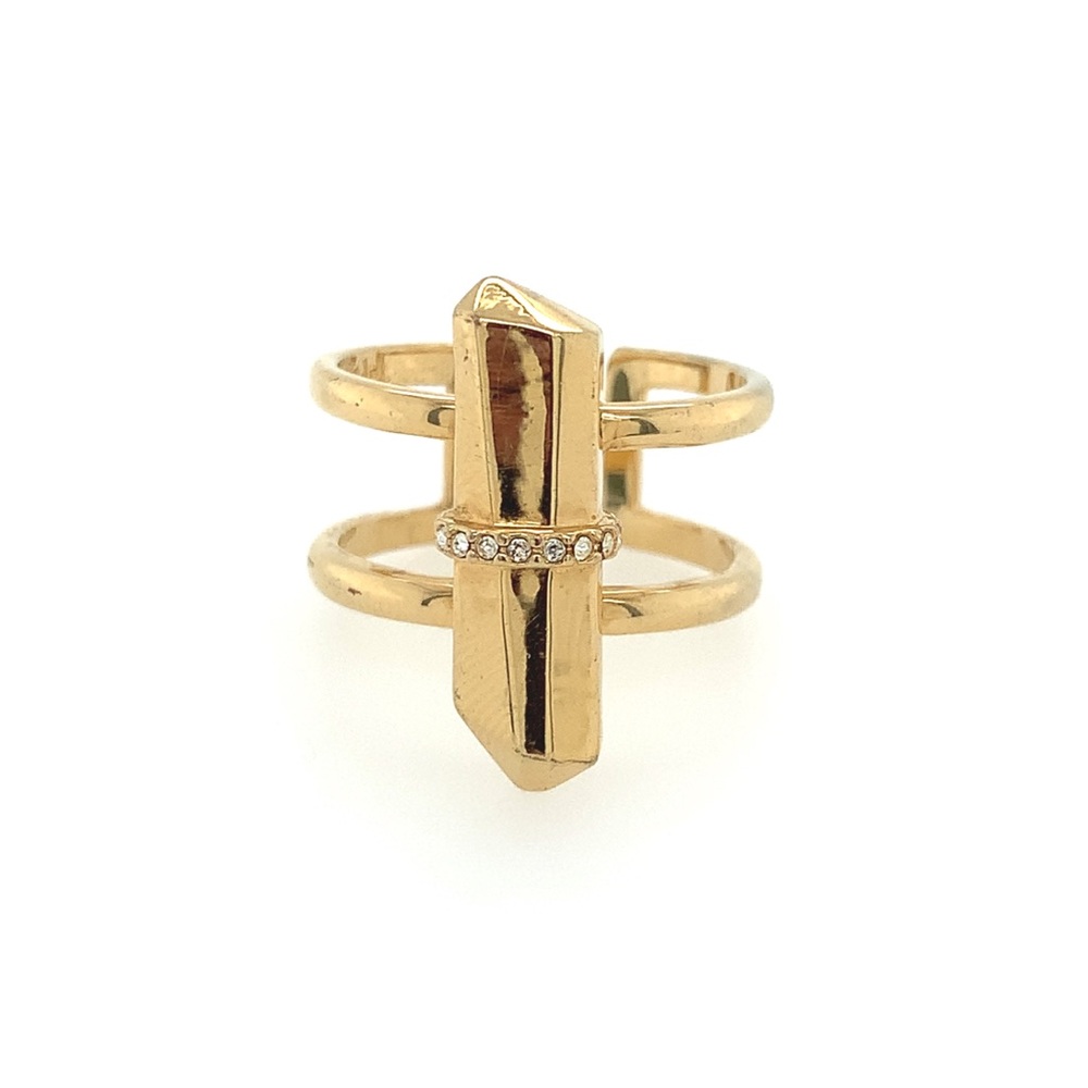 Stella & Dot Gold Plated Gemstone Ring